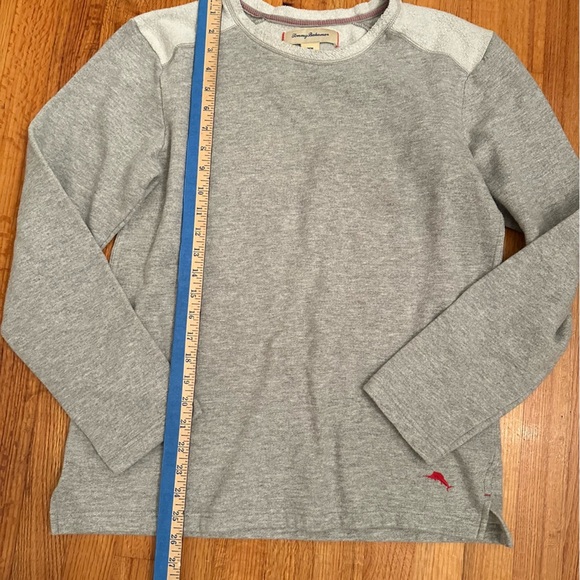 Tommy Bahama Sweater Mens Size M Gray Long Sleeve Fleece Pullover (n3) - Picture 5 of 8